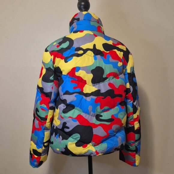 ZIAI Women's Colorful Camouflage Puffer Jacket - 10 - Picture 3 of 11